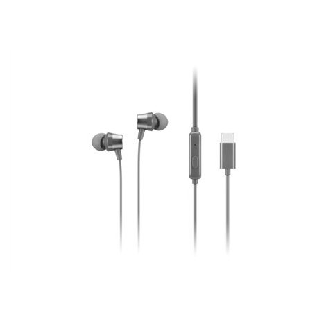 Lenovo | 300 USB-C In-Ear Headphone | GXD1J77353 | Built-in microphone | Wired | Grey